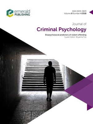 cover image of Journal of Criminal Psychology, Volume 8, Number 4